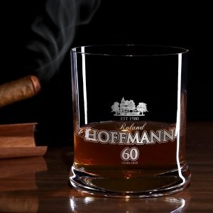 Whiskey-Glas Leonardo mit Name und Alter