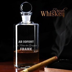 Whiskey Karaffe Motiv 2 (optional mit pa