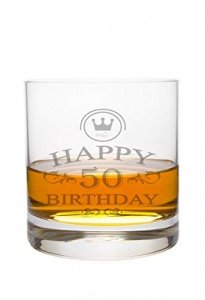 Whiskeyglas Leonardo mit 50 Jahre Gravur