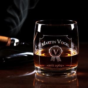 Whisky Glas mit Personalisierung *Siegel
