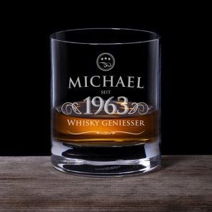 Whisky Glas zum Geburtstag - elegant