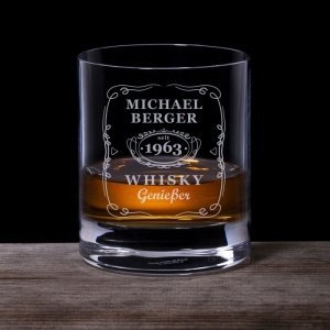 Whisky Glas zum Geburtstag - klassisch