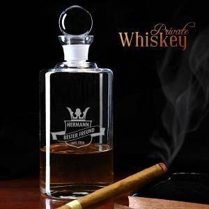 Whisky Karaffe mit Personalisierung *Wappen*