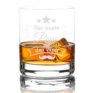 Whiskyglas mit Gravur der Beste Papa der