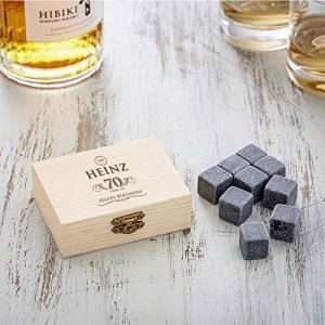 Whiskeysteine in edler Holzbox