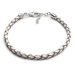 White Leather Armband