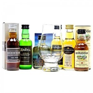 whiskyworld Miniaturset quer durch Schottland bestehend aus 6 Miniaturen je 0,30 L/ 42.50%