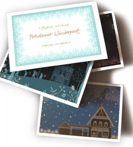 WINTERLICHES KLAPPKARTENSET