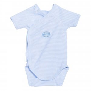 Wickelbody kurzarm hellblau ri