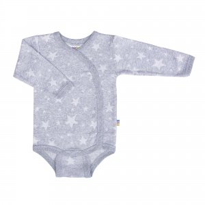 Wickelbody langarm grau