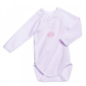 Wickelbody langarm rosa ringel