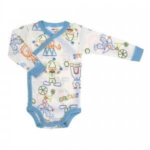 Wickelbody langarm türkis