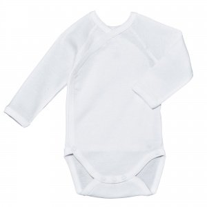 Wickelbody langarm weiss