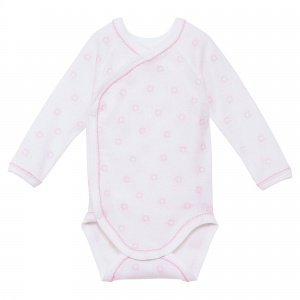 Wickelbody langarm weiss / ros