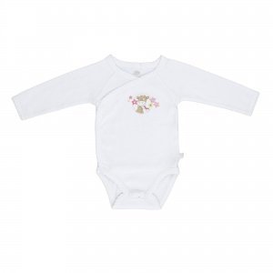 Wickelbody langarm weiss