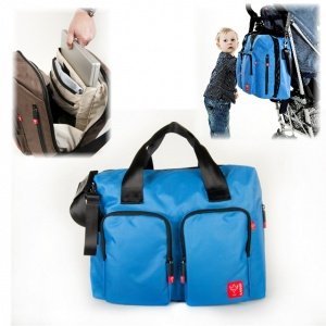 Wickeltasche Worker blau