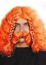 Wikinger Perücke mit Bart tizian