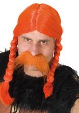 Wikinger Perücke mit Zöpfen