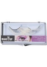 Wimpern mit Feder weiß