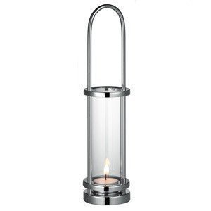 Wind-Licht ´Tube Clear´ aus Glas und Met