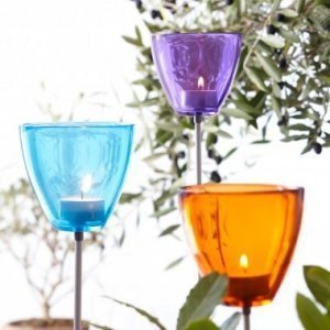 Windlicht Garden blau