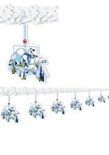 Winter Girlande Apres Ski Party Deko wei