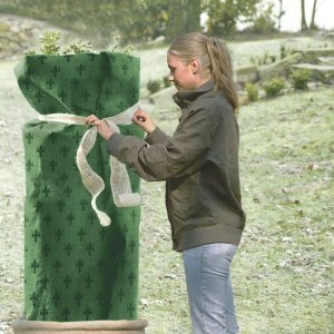 Winterschutz-Jutegewebe Lilie, grün, B 1