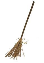 Witch Broom 105cm brown-black