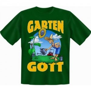 Witziges T-Shirt Garten-Gott