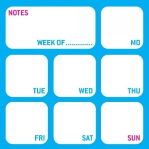 WOCHENPLANER Maxi-Haftnotiz