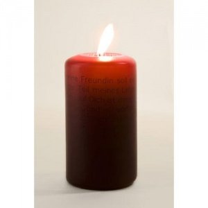 WORTLICHT "sprechende" Kerze  FREUNDIN