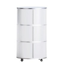 Wogg 17 Ellipsen-Turm, 65 x 114 cm, weiß