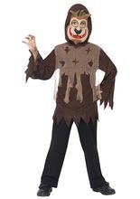 Wolf Halloween-Kinder-Kostüm-Set braun