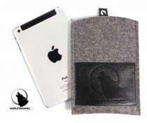 Wolfsrudel iPad mini Hülle - Grau-Melier