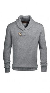 Woll-Mix Pullover mit Schalkragen