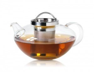 Wollenhaupt 49694 Tee-/Glas Kanne, Lotus mit Edelstahlsieb, 1.2 L