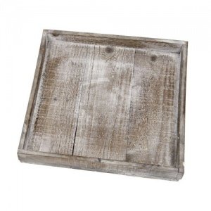Wooden tray natural 30x30x40cm