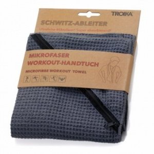 Workout-Handtuch Schwitz-Ableiter grau