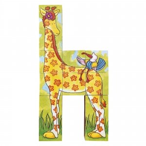 Würfelpuzzle "Lustige Tiere"