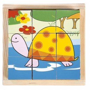 Würfelpuzzle "Safaritiere"