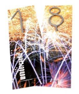 Wunderkerze als Überraschung zum 18. Geb