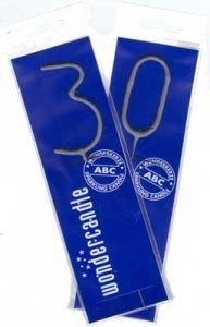 Wunderkerze als Überraschung zum 30. Geb