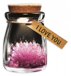 Wunschblume aus Kristall I Love You