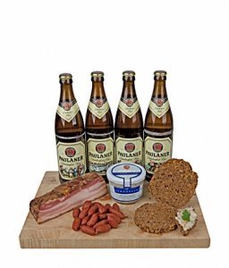 Wurscht Brotzeitbrettl mit Paulaner Okto