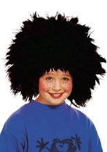 Wuschel Frechdachs Kinder Perücke schwar
