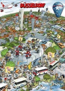 Wusel Puzzle Düsseldorf DEG in 3D