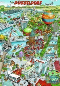 Wusel Puzzle Düsseldorf in 3D