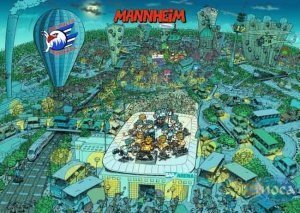 Wusel Puzzle Mannheim Adler in 3D
