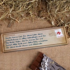 XL-Schokolade *Vielen Dank* in Optik ein