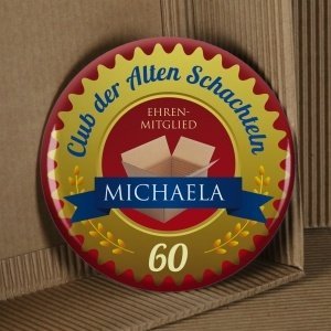 XXL-Button für alte Schachteln zum Gebur